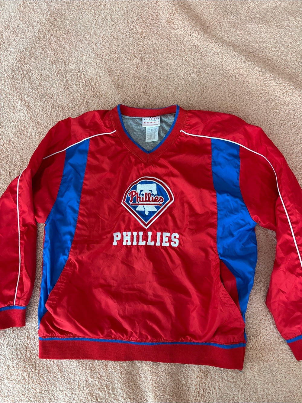 Genuine Merchandise Red & Blue Phillies Pullover Sweatshirt